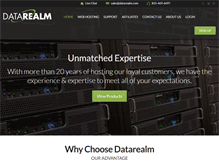 Tablet Screenshot of datarealm.com